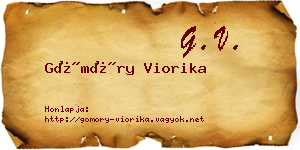 Gömöry Viorika névjegykártya